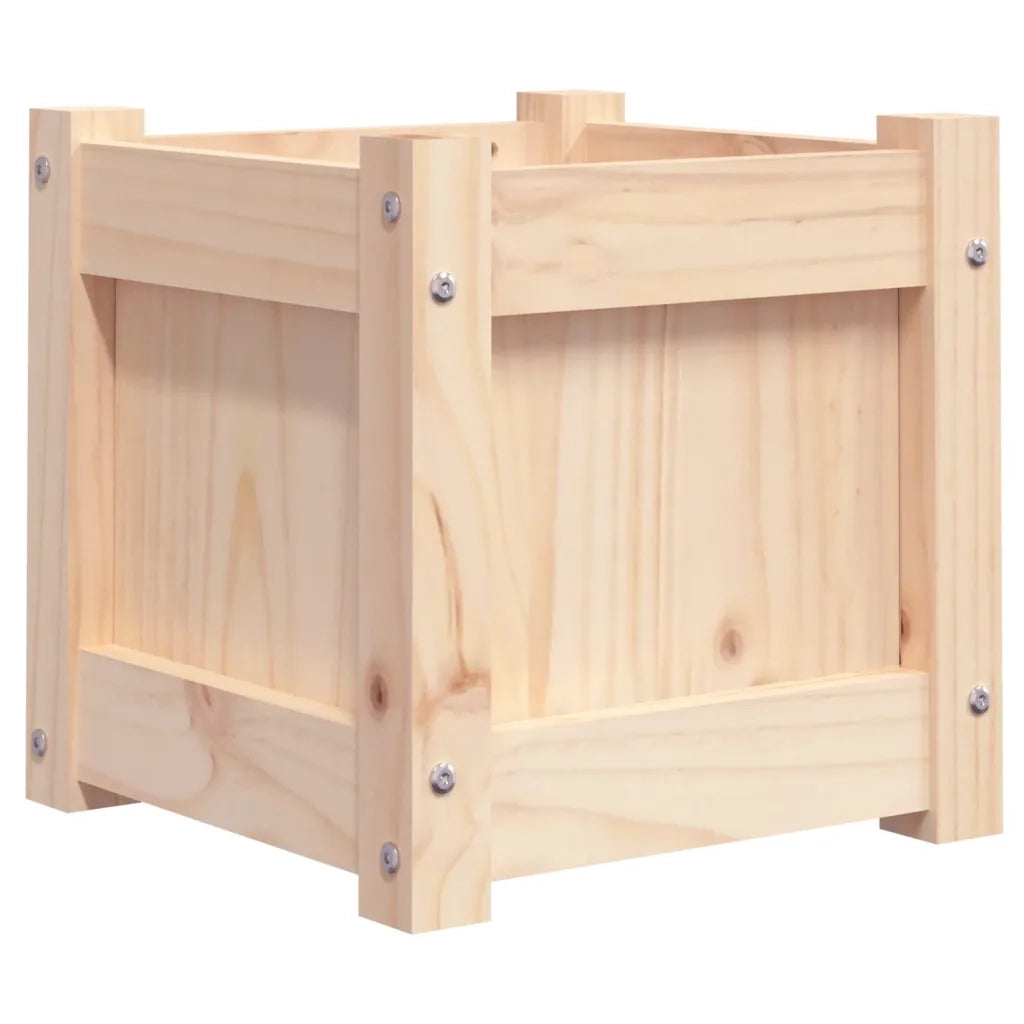 Fioriera da Giardino 31x31x31 cm in Legno Massello di Pino 837394