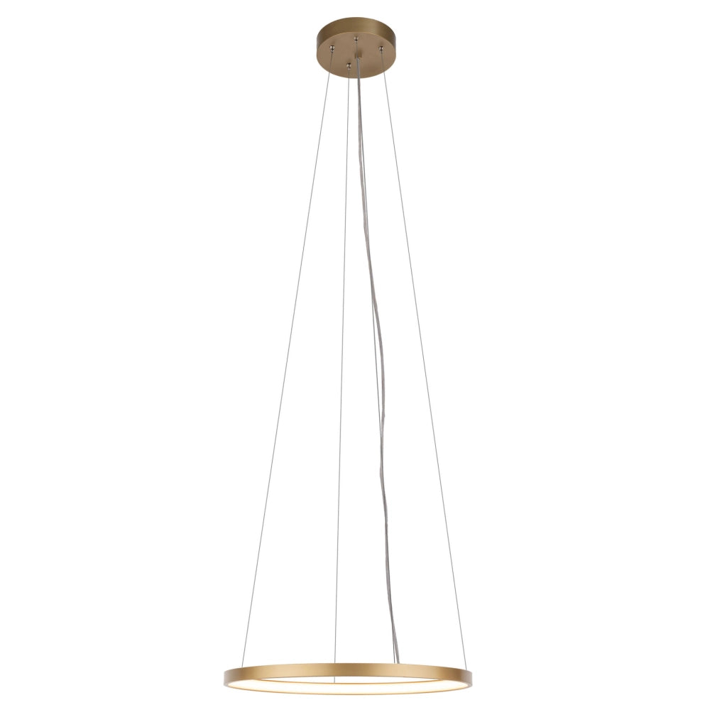 Lampada sospensione AGARI anello Ø57 oro LED 35W Shilo
