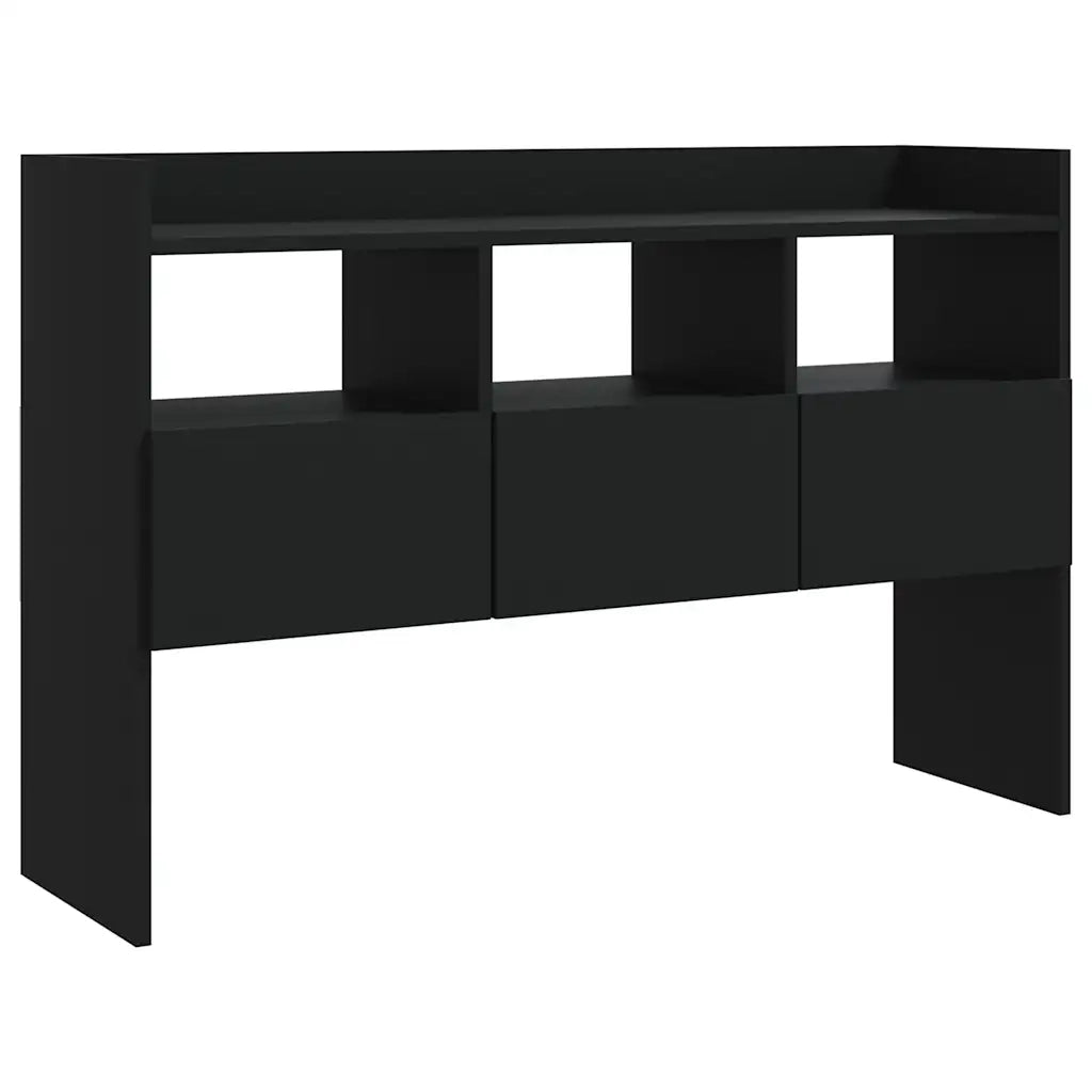 Credenza | Madia | Buffet da pranzo | Armadio da pranzo Nera 105x30x70 cm in Legno Multistrato
