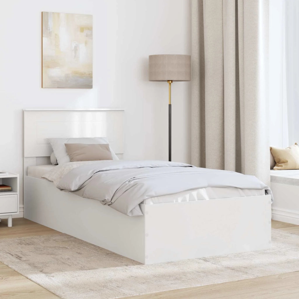 Struttura del letto Bianco 90 x 190 cm Legno multistrato