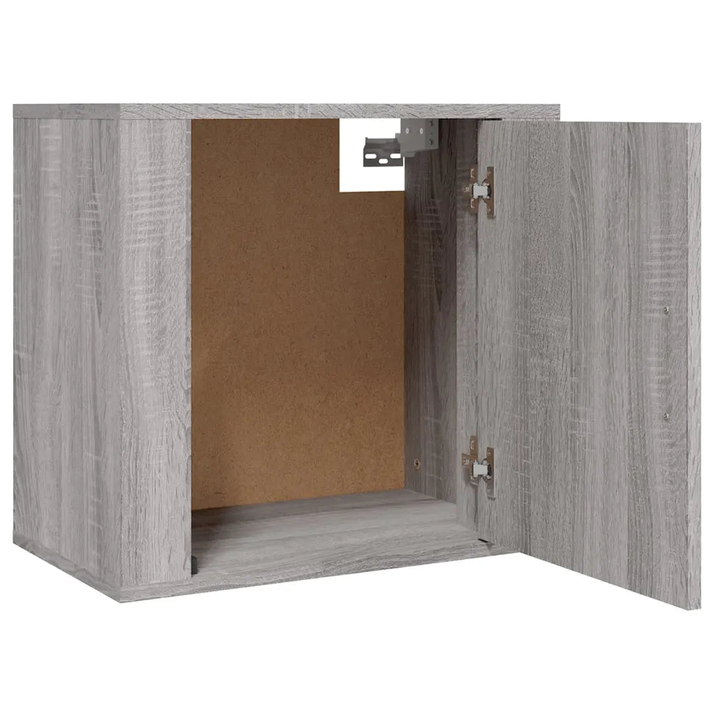 Comodino a Muro Grigio Sonoma 50x30x47 cm 816876