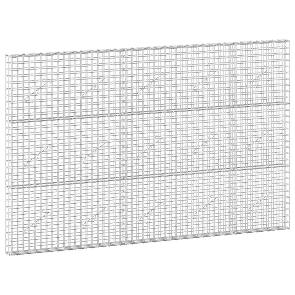Gabion con Filo da 3,5 mm e Maglia da 5x5 cm 250x10x150 cm 3462071