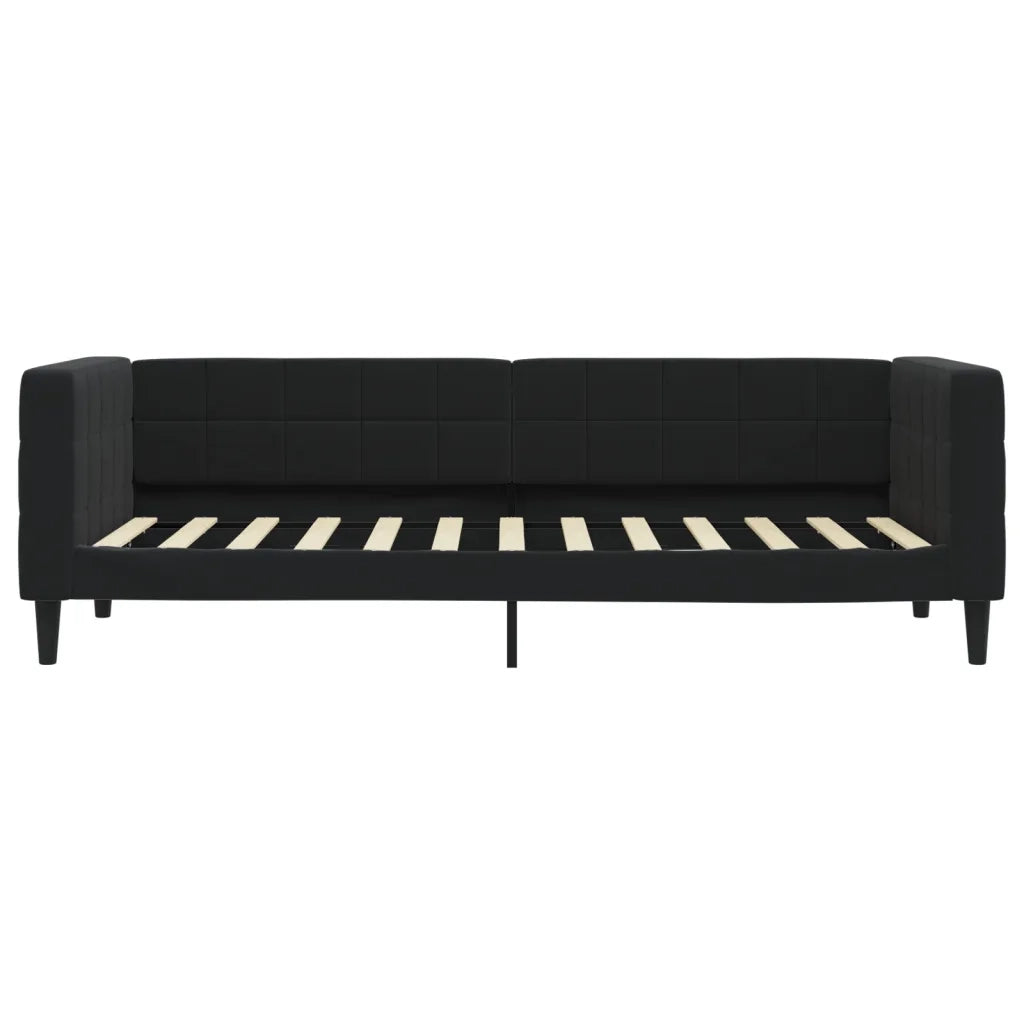 Divano Letto con Materasso Nero 80x200 cm in Velluto 3196664