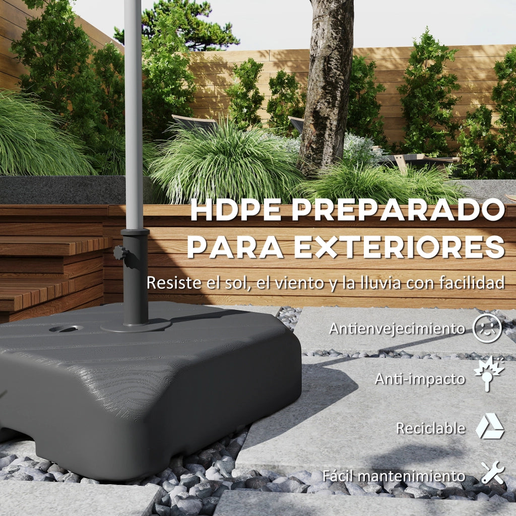 Base per Ombrellone con Ruote ¨C Minimal ¨C Grigio 72 kg