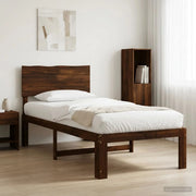 Letto Singolo con Testiera ROSTOCK Marrone Scuro 80 x 200 cm 903326