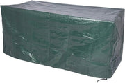 Copertura protettiva per mobili da giardino - resistente all'elemento - 1 pezzo - verde - materiale PE - 193x136x88cm