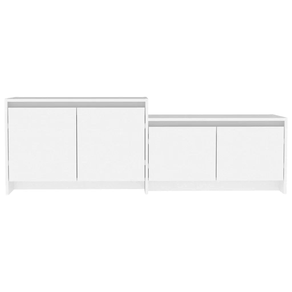 Mobile TV Bianco 146,5x35x50 cm in Truciolato