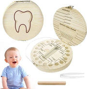 Cassa di conservazione dei denti da latte in legno - per bambini - contenitore per denti da latte - box souvenir denti da latte