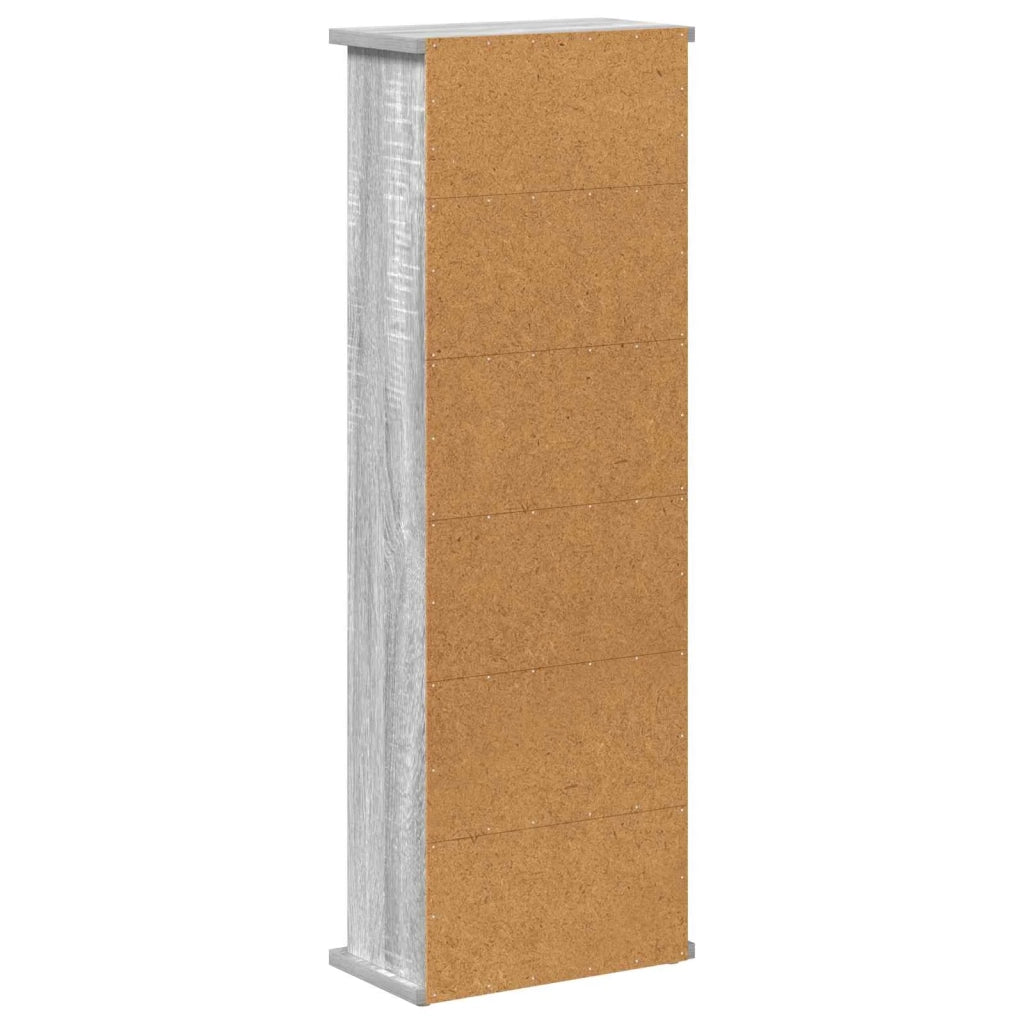 Mobile per CD Sonoma grigio 60 x 17 x 92 cm 8012756