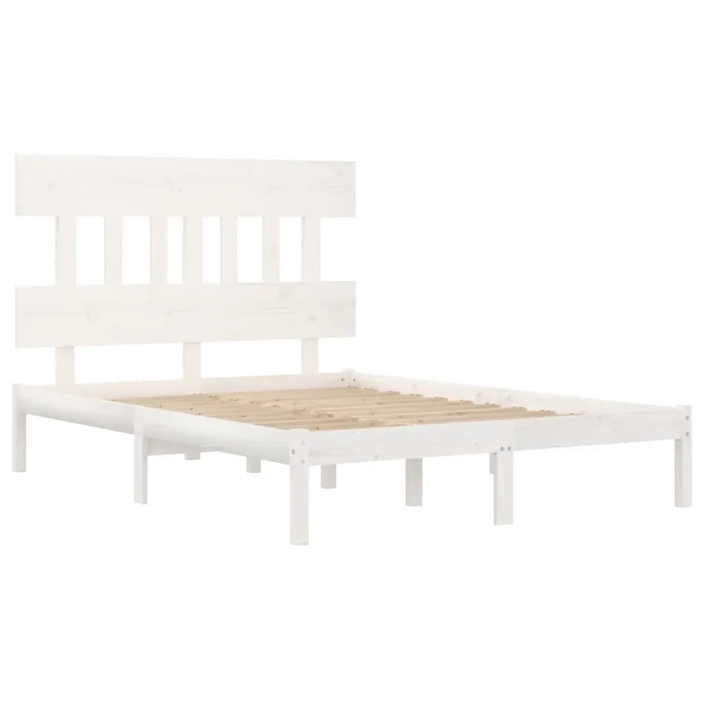 Giroletto Bianco in Legno Massello 160x200 cm 3104749