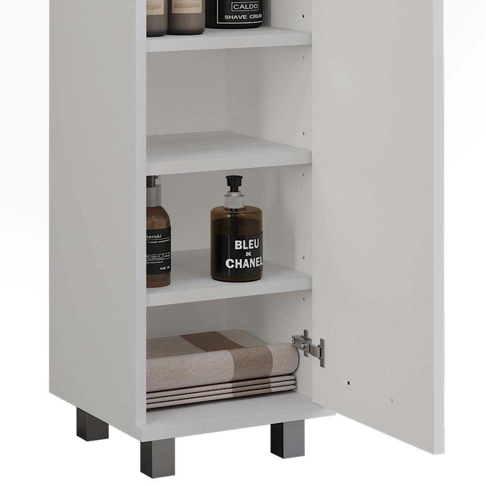Vicco Mobiletto midi Bianco 30.2 x 95 cm con porta