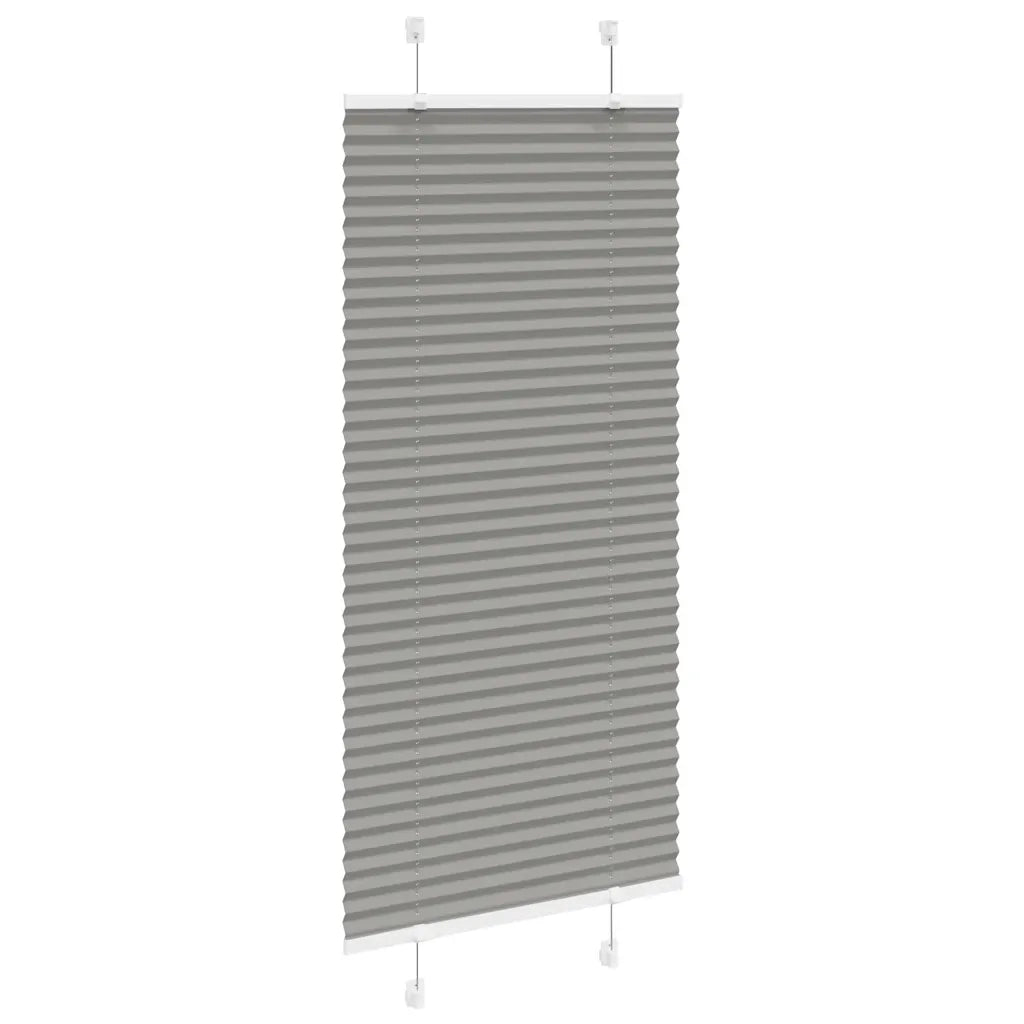 Tenda Plissettata Antracite 65x100 cm Larghezza Tessuto 64,4 cm
