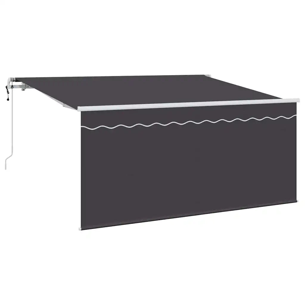 Tenda Retrattile Antracite 300 x 200 cm Poliestere e Alluminio 3329515