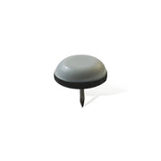 Scivoli PTFE tondi con chiodo Ã˜ 25 mm. - grigio - 8 pz.