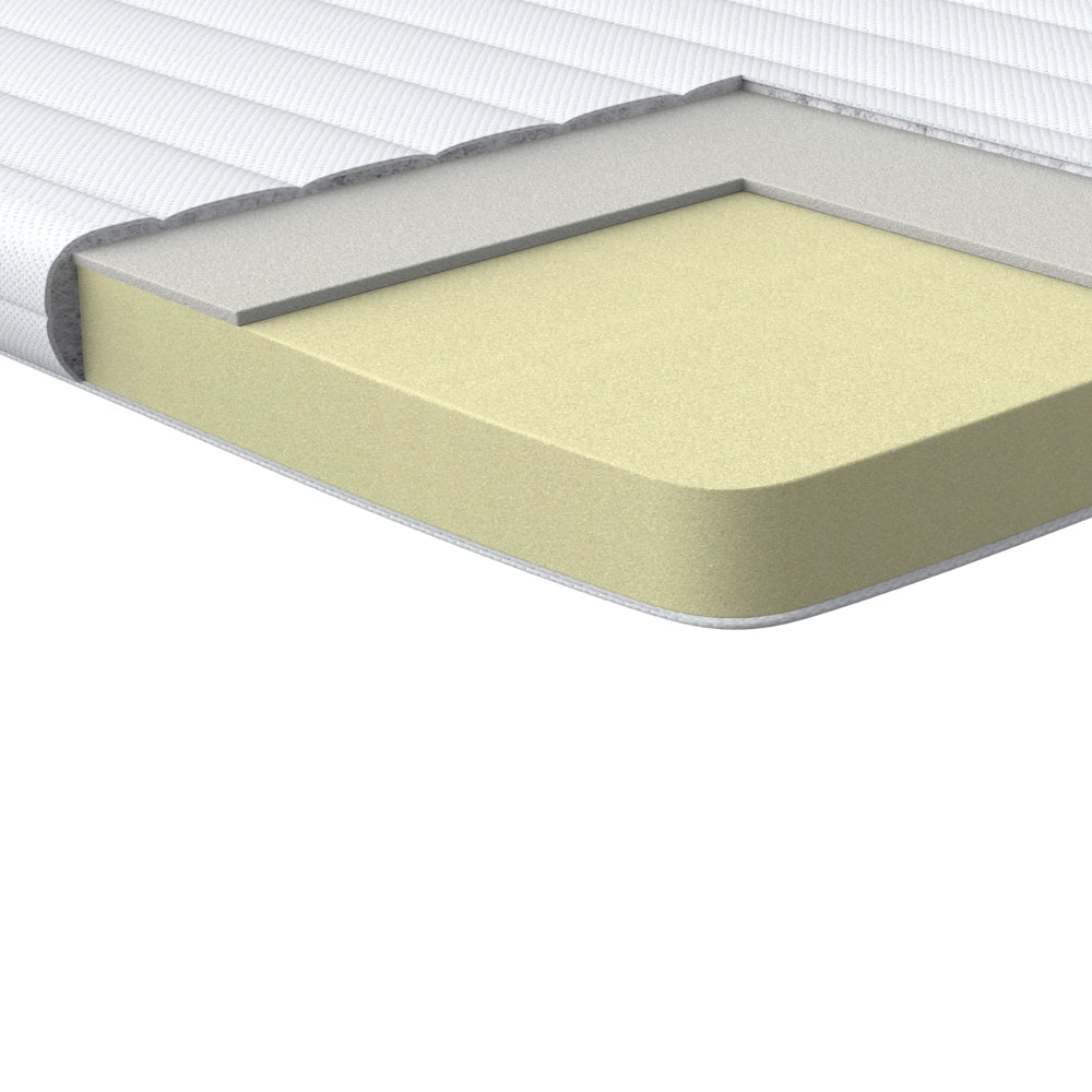 Coprimaterasso in schiuma bianca 90 x 200 cm comfort morbidezza