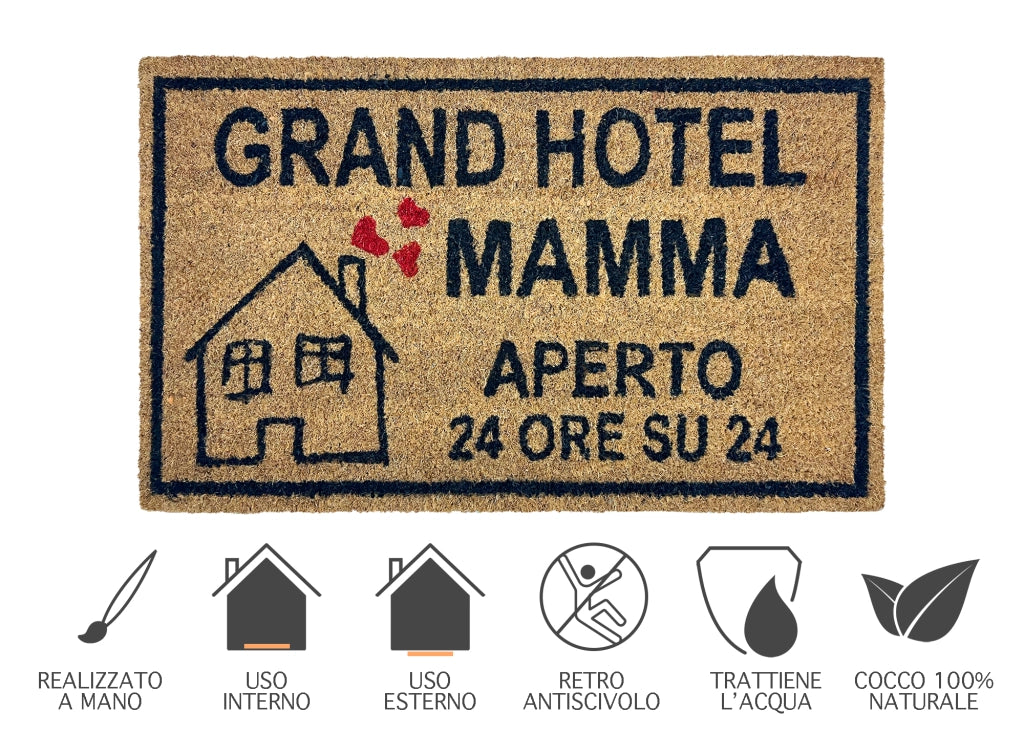 Zerbino Ingresso Casa In Fibra Di Cocco Con Base In Pvc  Dis9Mamma