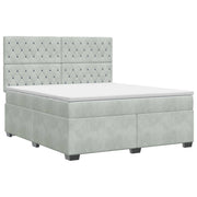 Letto box spring con materasso Grigio Chiaro 140 x 200 cm 3453650