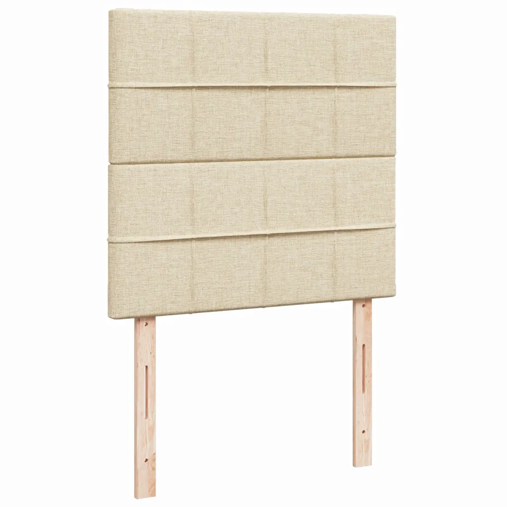 Giroletto a Molle con Materasso Crema 80x200 cm inTessuto