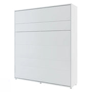 Lenart Bed concept letto da parete verticale cm191x46-228x217H Bianco opaco