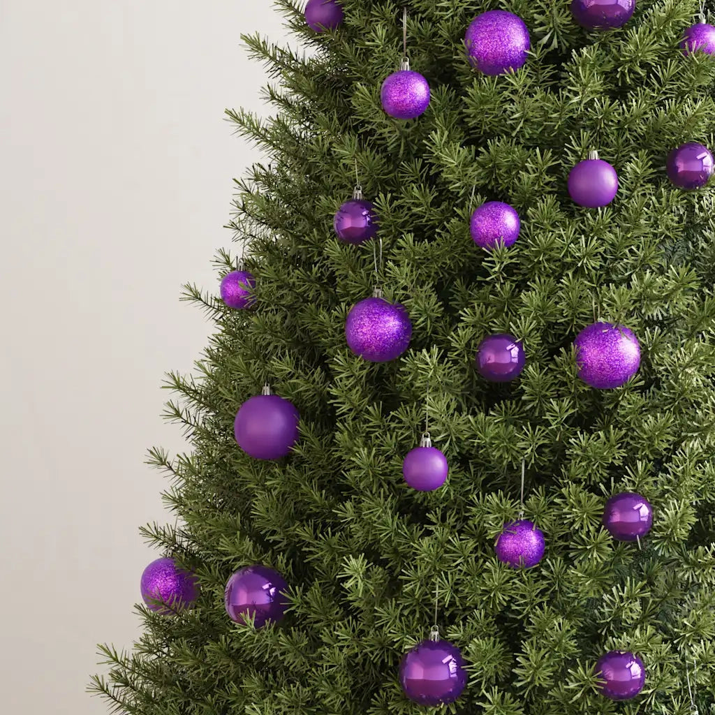 Set Palline di Natale 100 pz Viola 330086