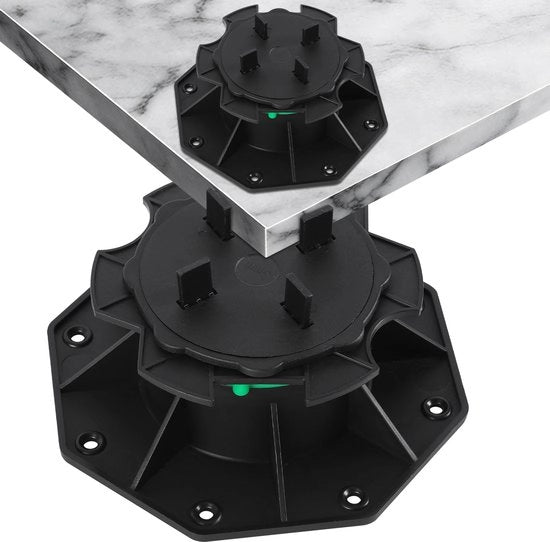 Sostegno Terrazzino Adattabile per Piastrelle e Tegoli – Altezza Adattabile 42-60 mm – Resistente PP – Adatto per Esterni – 100 Pezzi