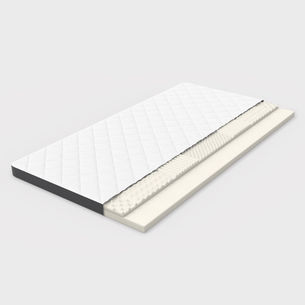 Materasso in schiuma 7 zone bianco 90x200 cm