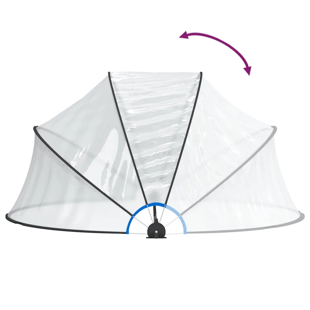Cupola per Piscina Rotonda 315x158 cm PVC CFW3849601