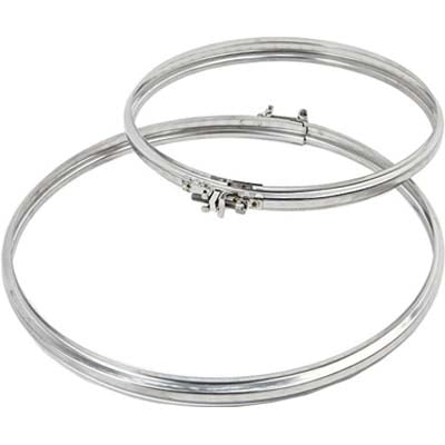 FASCETTA BLOCCAGGIO TUBO ACCIAIO INOX AISI 304 - CM  8- 10 pezzi