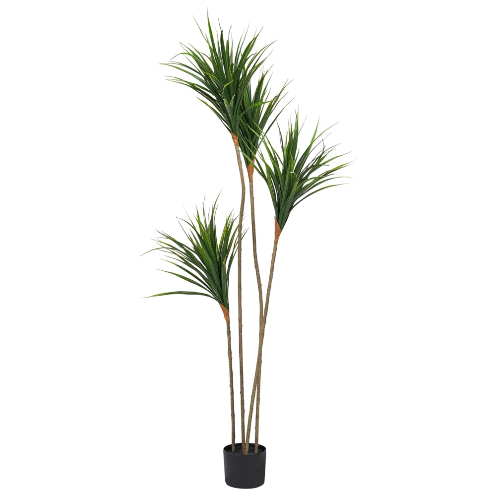 Pianta artificiale in vaso Uso interno Decorazione in plastica con vaso verde 165 cm Accessorio decorativo per interni