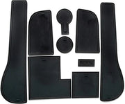 Antiscivolo antiaderente per portiere interne, contenitore, cassetto di protezione, contenitore di stoccaggio per Golf 7 2014-2020 (9 pezzi) (nero)