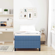 Letto a molle Blu 90 x 200 cm Tessuto in Cords 42006950