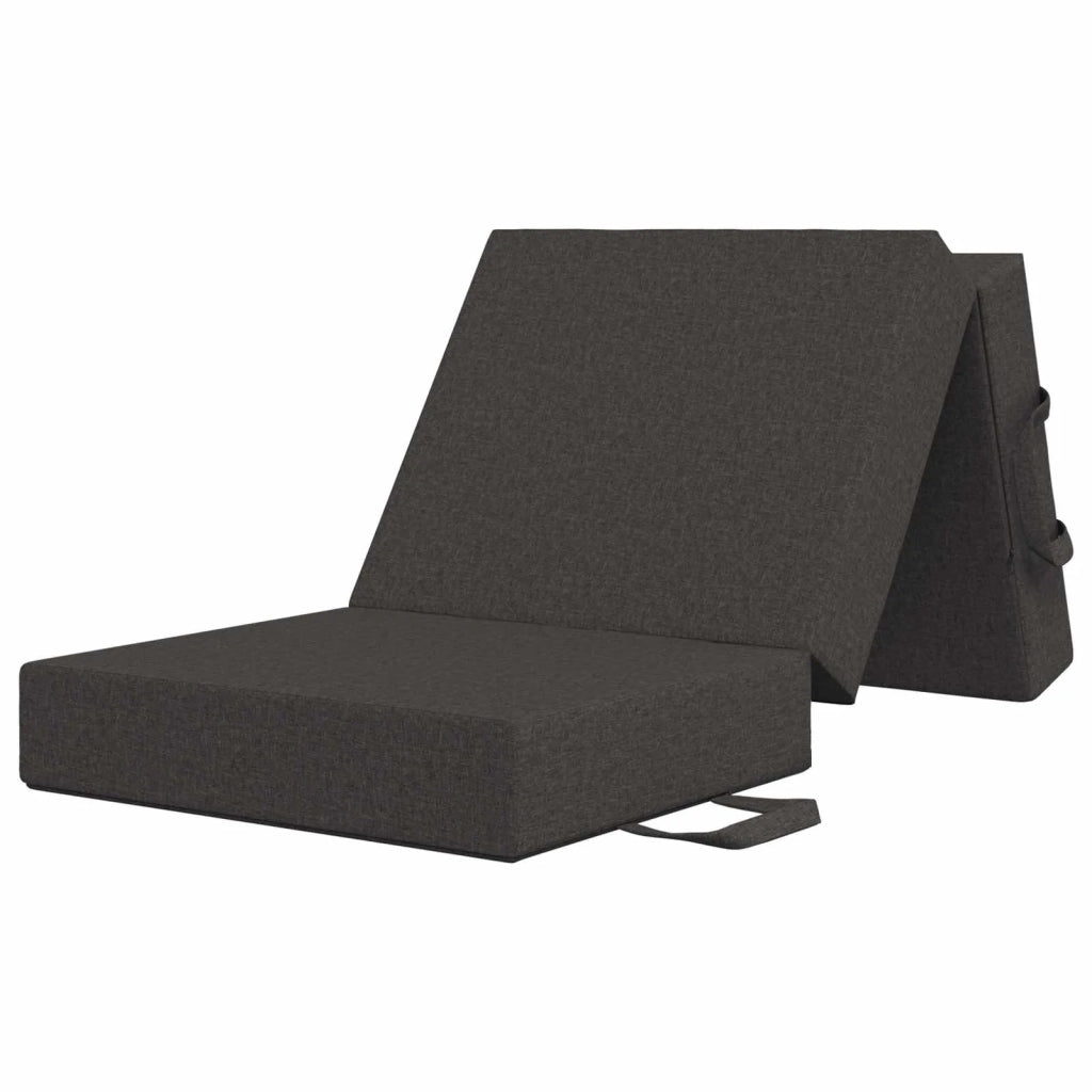 Divano Letto Pieghevole 90 x 63 x 45 cm Grigio Scuro 900149
