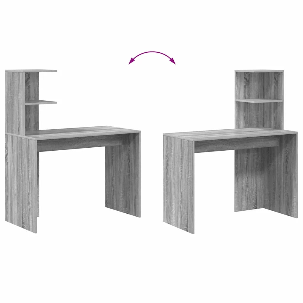 Scrivania Grigio Sonoma 102 x 50 x 124 cm Legno ingegnerizzato 869359