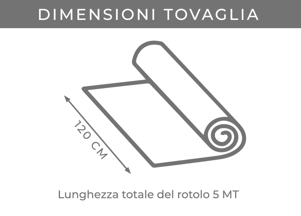 Rotolo Tovaglia A Pois Per Feste Antistrappo 100% Carta Made Italy 5mtx1,20mt - 5 Metri - Rosso