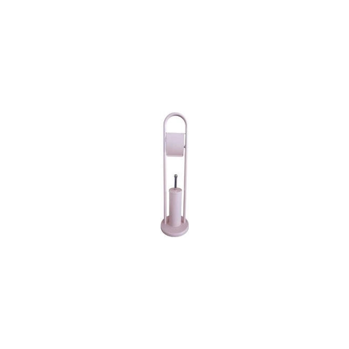 Mercury colonna attrezzata wc, metallo verniciato, portarotolo, portascopino, bianco, 81 cm, mod. 84296