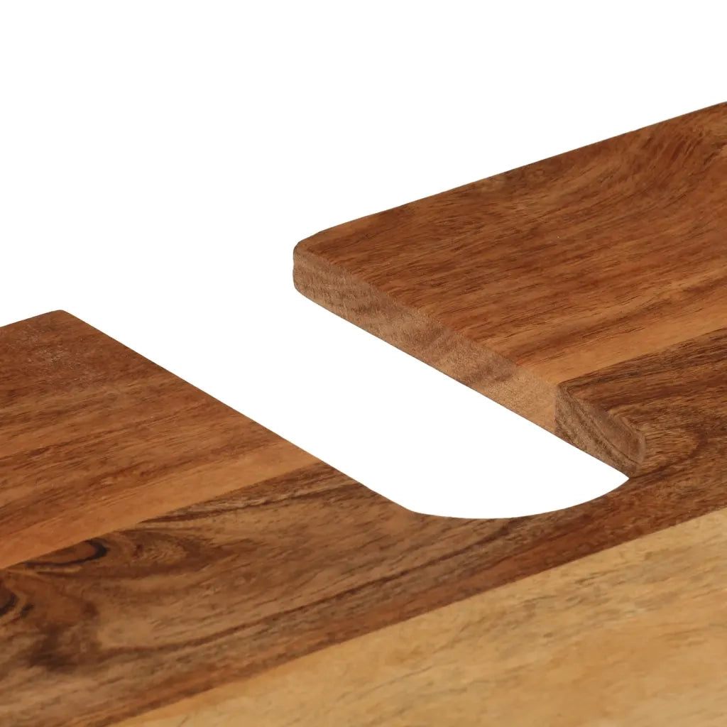 Mobile da Bagno 55x35x60 cm in Legno Massello di Acacia e Ferro 372747