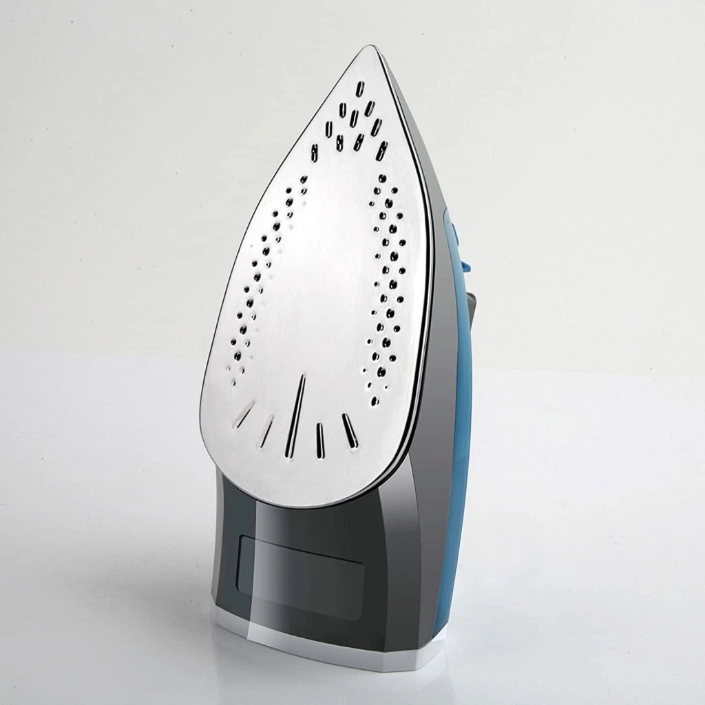 Black & Decker BXIR2200E ferro da stiro Ferro a vapore Acciaio inossidabile 2200 W Nero, Blu, Bianco
