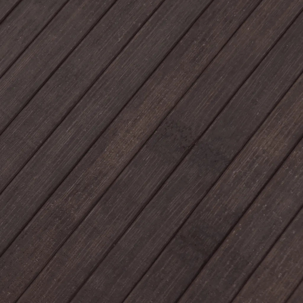 Tappeto Rettangolare Marrone Scuro 80x200 cm in BambÃ¹