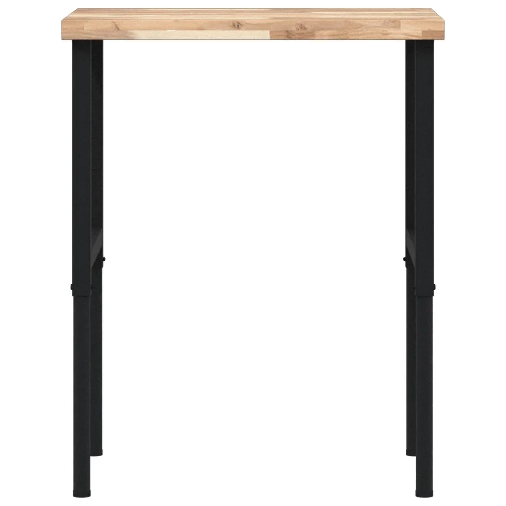 Banco Lavoro 80x60x(73-99,5) cm Legno di Faggio Rettangolare 3309690