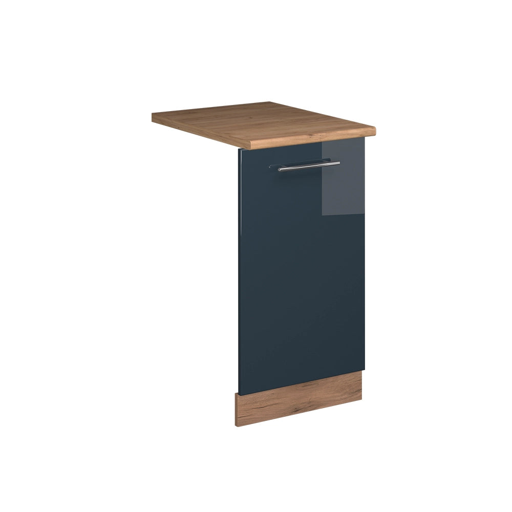 Vicco Pannello frontale della lavastoviglie Blu scuro lucido 45 cm , PL Rovere