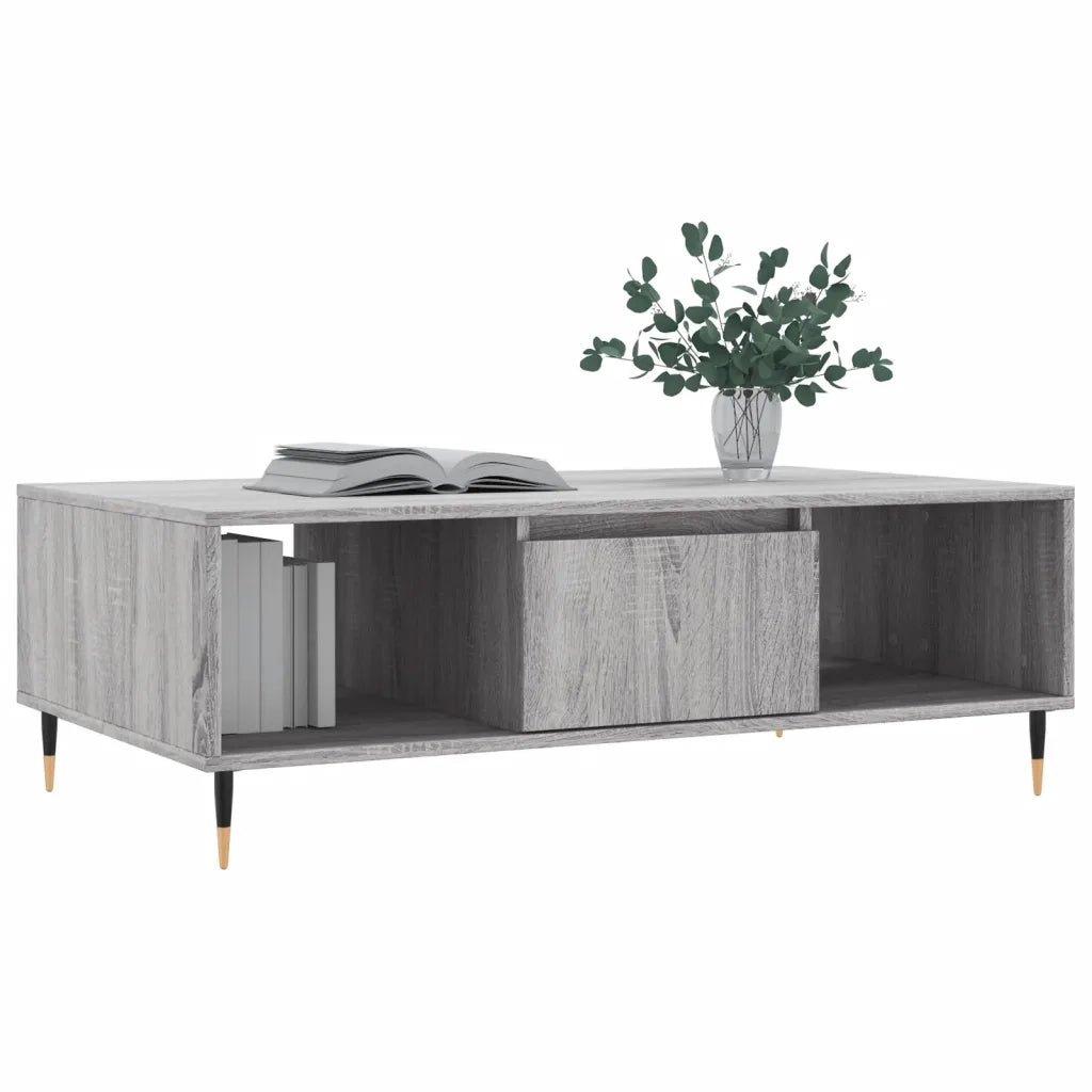 Tavolino da salotto | Tavolino da caff¨¨ | Tavolino da Soggiorno Grigio Sonoma 104x60x35cm Legno Multistrato