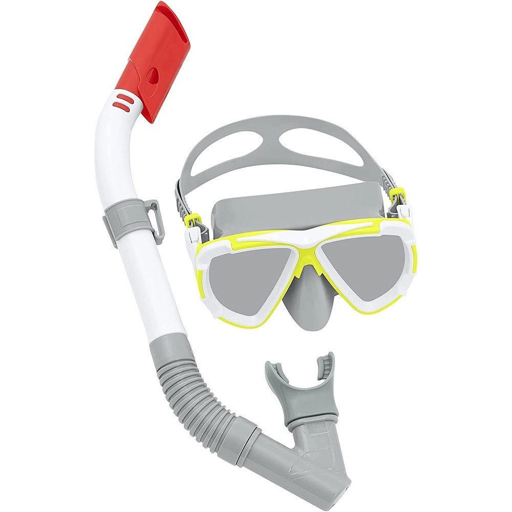 Trade Shop - Maschera + Boccaglio Sub Adulto Set Snorkeling Dive Mira 14+ Anni 2 Colori 24053 -