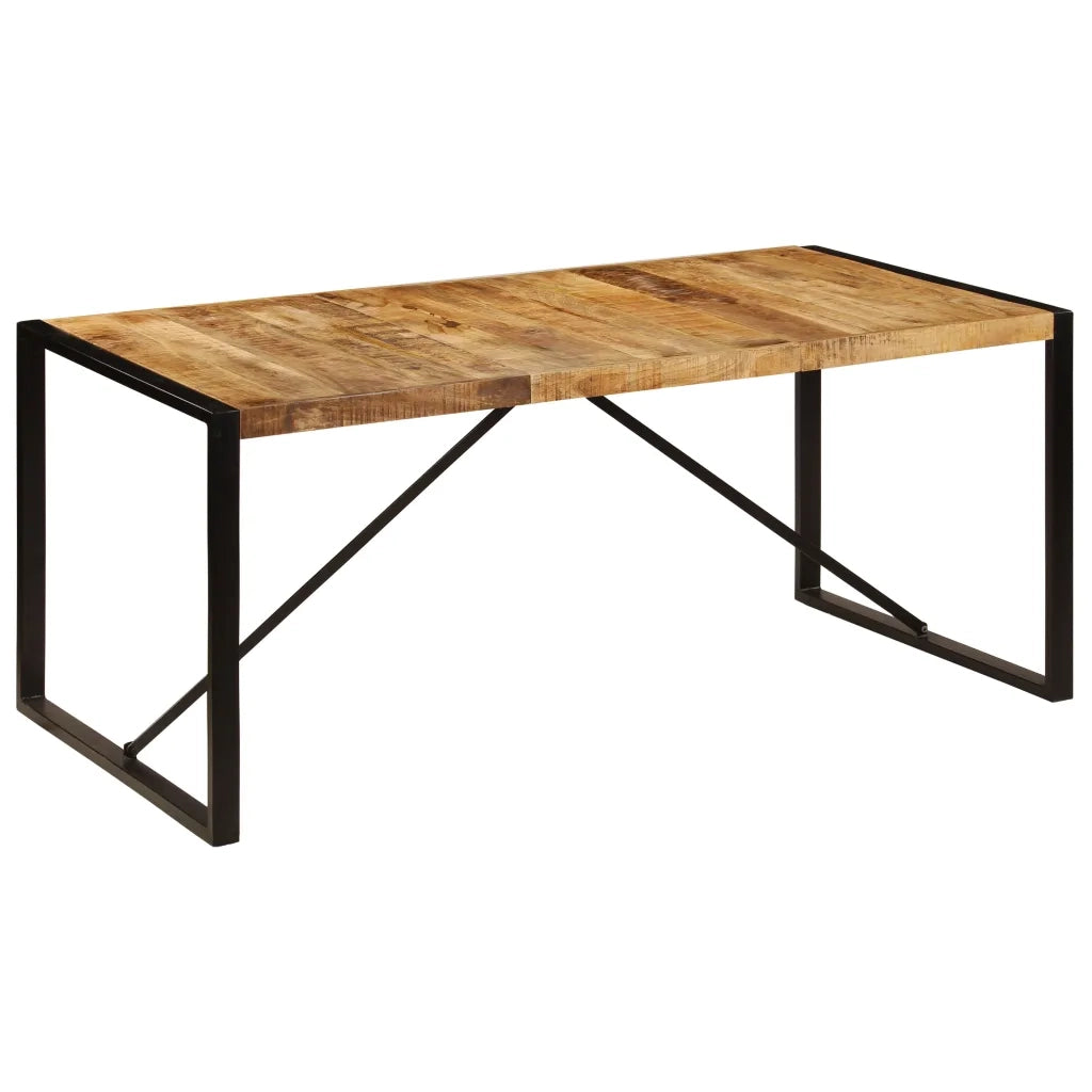 Tavolo da Pranzo in Legno Massello di Mango Grezzo 180 cm cod mxl 25162