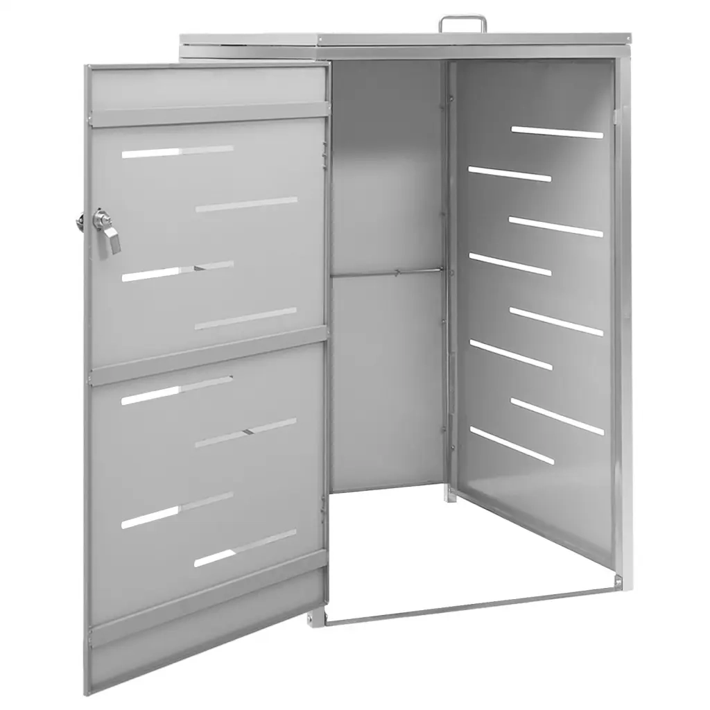 Copribidone per Spazzatura Singolo 69x77,5x112,5cm Acciaio Inox 149558