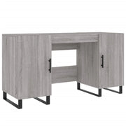Scrivania Sonoma postazione computer mobile per computer scrivania da studio 140 x 50 x 75 cm legno ingegnerizzato grigio 02_0023954