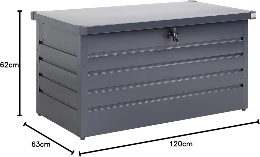 ® Baule da Esterno con Coperchio 2 Chiavi 385L Cassapanca Contenitore Box Porta Attrezzi Bauli Giardino Contenitori Cuscini Box Utensili