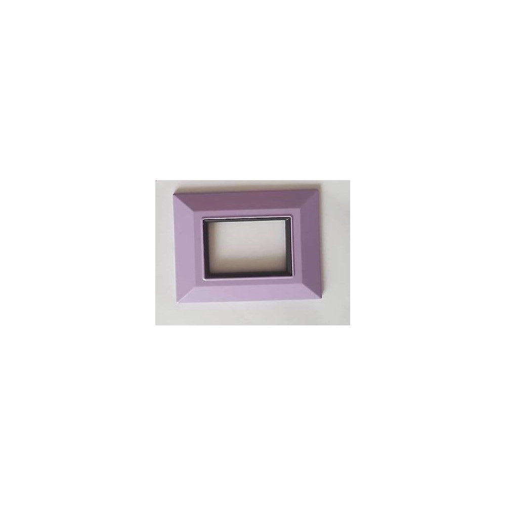 Trade Shop - Placca Placchetta Placchette Compatibili Per Serie Axolute Bticino Colorate Sq - Lilla -4 Fori     -