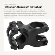 Manubrio da bicicletta 40MM 3 gradi - Leggero 6061 T6 alluminio - Adatto per 31,8 mm - Effetto sabbia - Facile da installare - Adatto per bici da corsa/mountain bike - Manubrio a stantuffa
