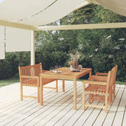 Set da pranzo da giardino 4 pezzi, set da tavolo e sedie da giardino, set da terrazza, set di mobili da giardino, mobili da giardino in legno massello di teak