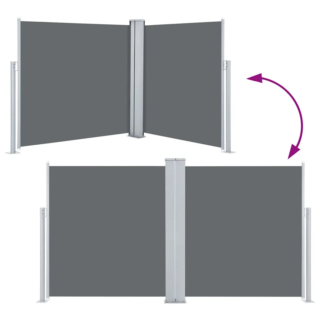 Tenda da Sole | Tenda parasole Laterale Retrattile Antracite 100x600 cm